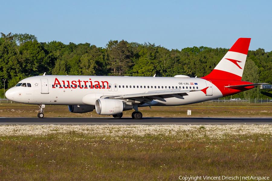 Austrian Airlines Airbus A320-211 (OE-LBL) | Photo 585104