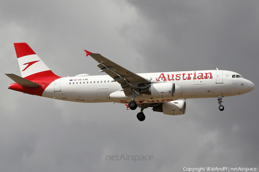 Austrian Airlines Airbus A320-211 (OE-LBL) | Photo 555117