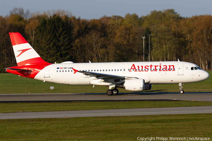 Austrian Airlines Airbus A320-214 (OE-LBM) | Photo 328232