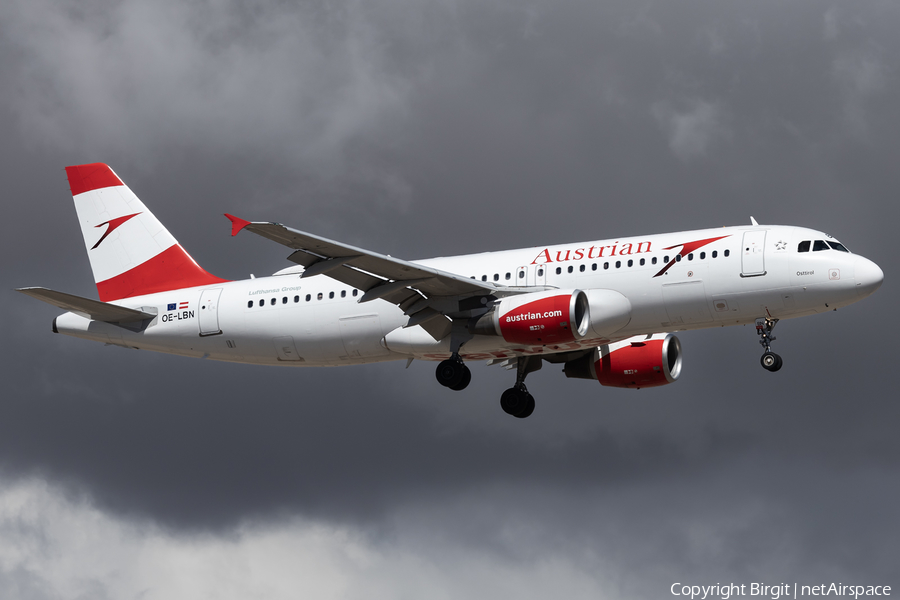 Austrian Airlines Airbus A320-214 (OE-LBN) | Photo 615719