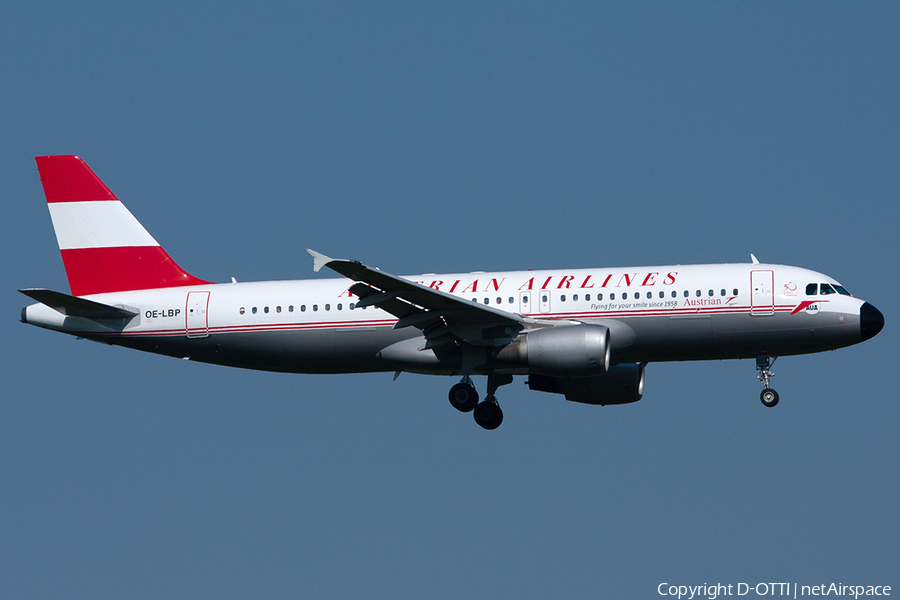 Austrian Airlines Airbus A320-214 (OE-LBP) | Photo 255215