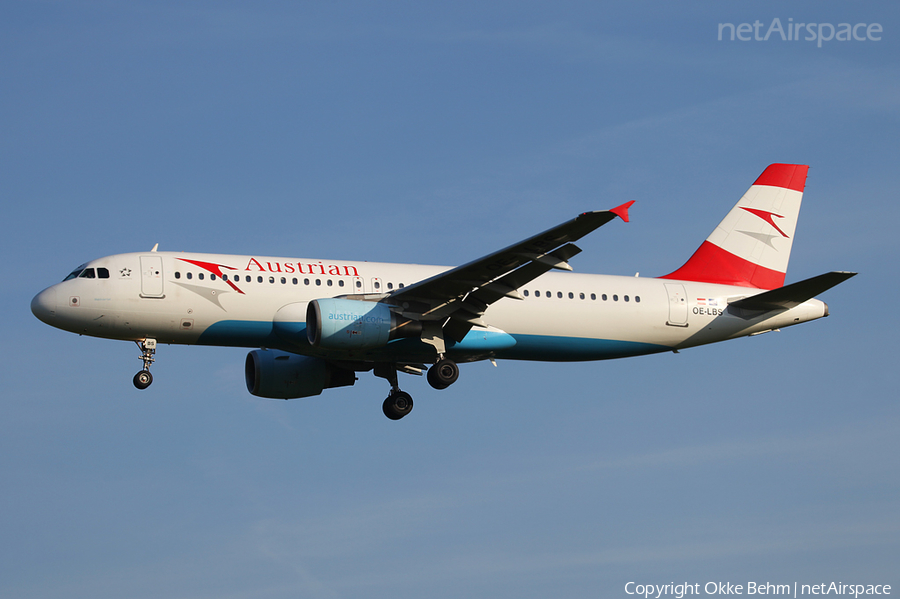 Austrian Airlines Airbus A320-214 (OE-LBS) | Photo 38715