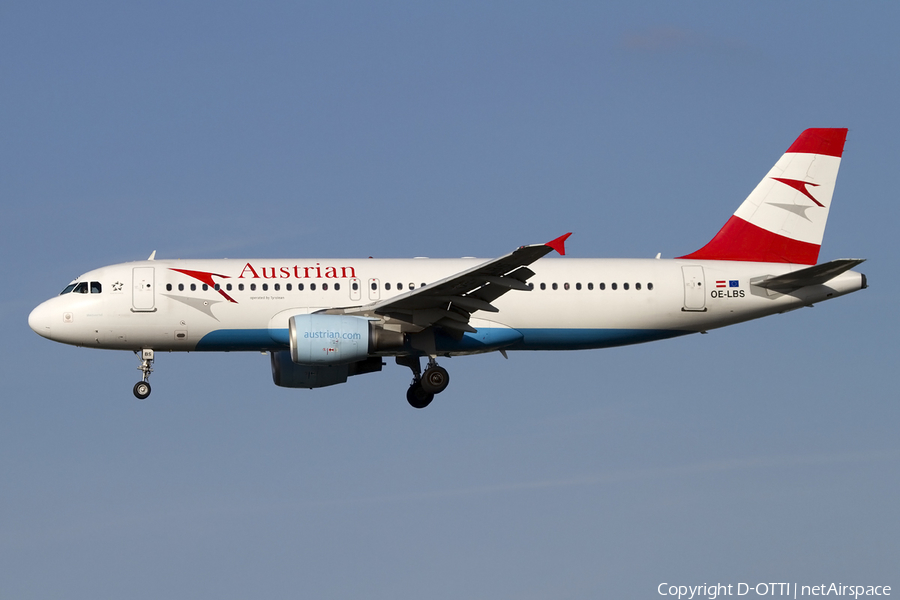 Austrian Airlines Airbus A320-214 (OE-LBS) | Photo 408777