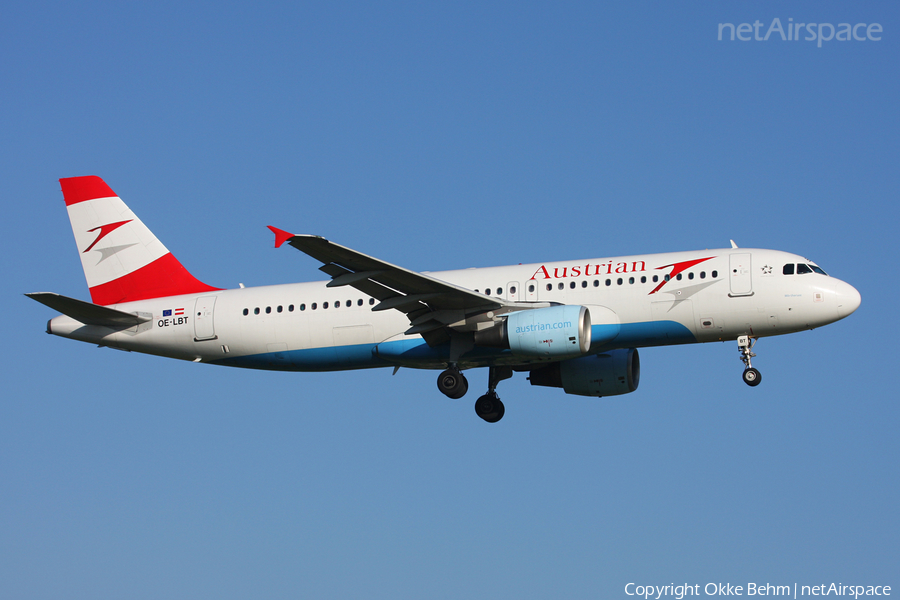 Austrian Airlines Airbus A320-214 (OE-LBT) | Photo 37385