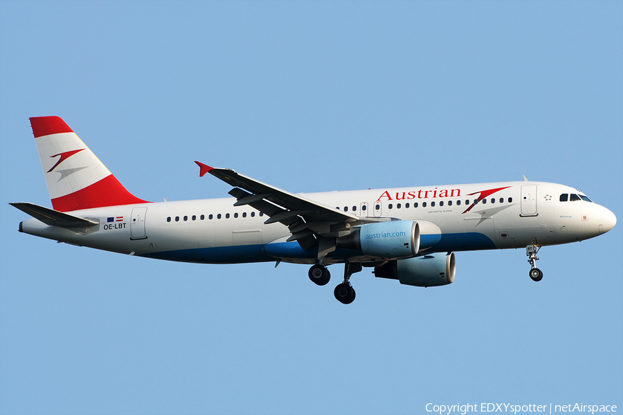 Austrian Airlines Airbus A320-214 (OE-LBT) | Photo 276147