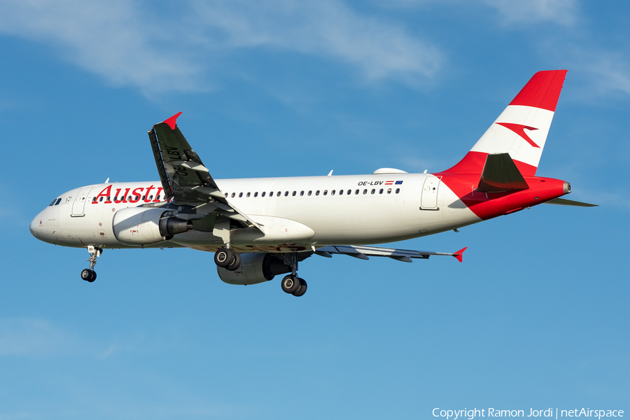 Austrian Airlines Airbus A320-214 (OE-LBV) | Photo 481057