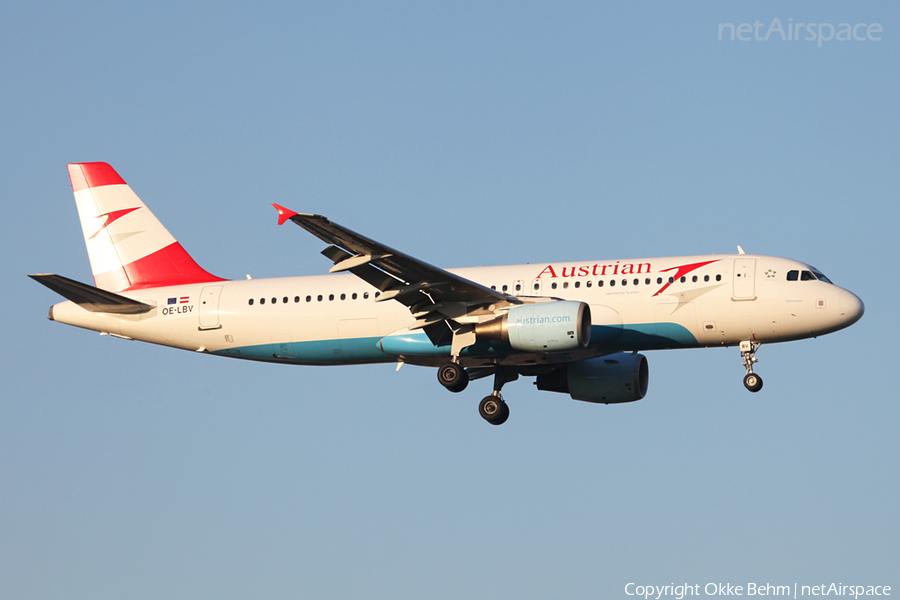 Austrian Airlines Airbus A320-214 (OE-LBV) | Photo 36580