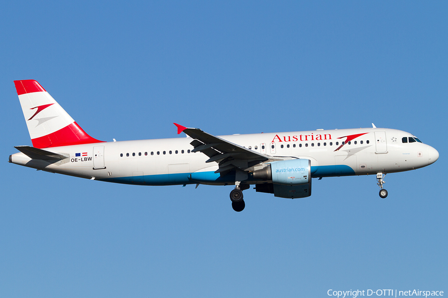 Austrian Airlines Airbus A320-214 (OE-LBW) | Photo 485478