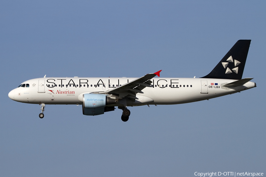 Austrian Airlines Airbus A320-214 (OE-LBX) | Photo 408704