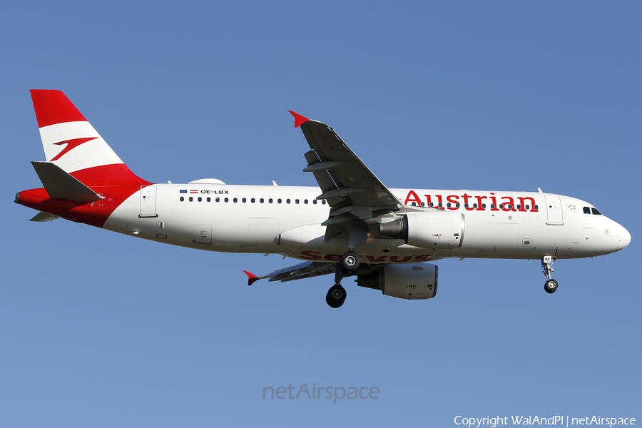 Austrian Airlines Airbus A320-214 (OE-LBX) | Photo 576077