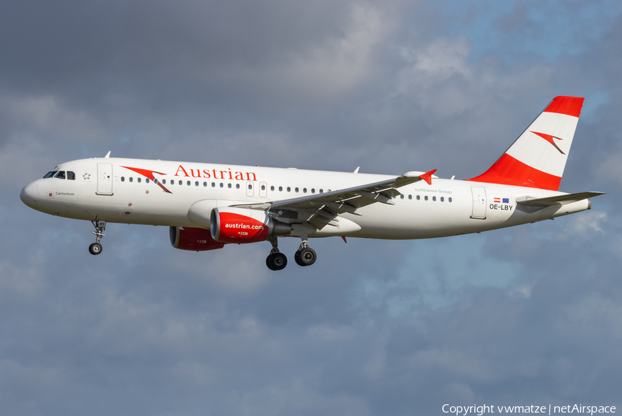 Austrian Airlines Airbus A320-214 (OE-LBY) | Photo 517665