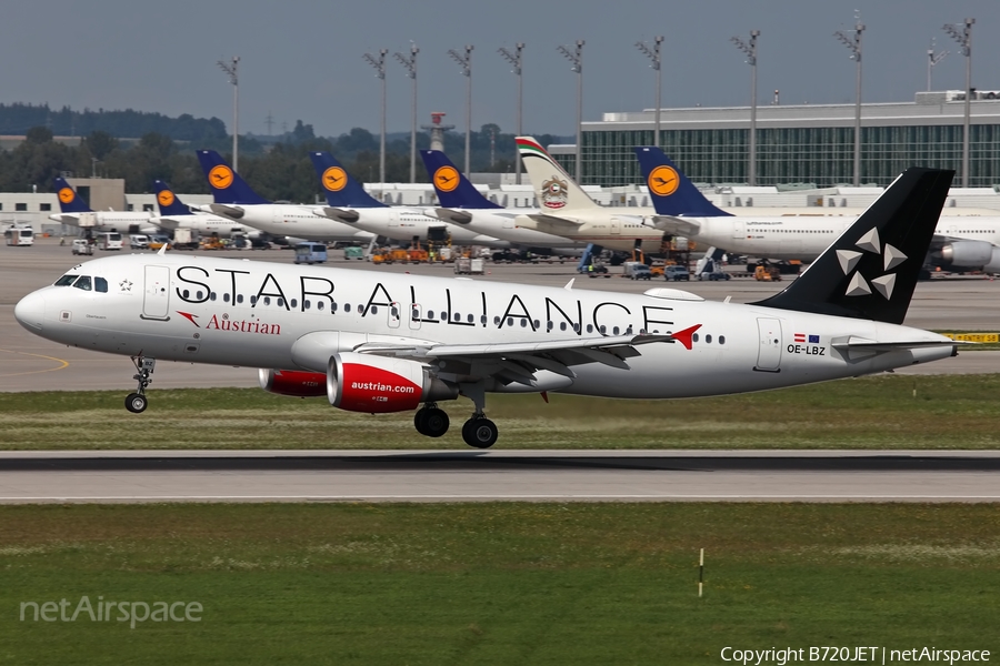 Austrian Airlines Airbus A320-214 (OE-LBZ) | Photo 184344