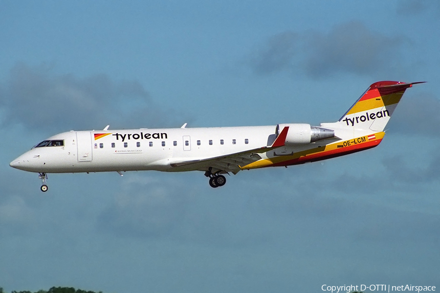 Tyrolean Airways Bombardier CRJ-200LR (OE-LCM) | Photo 361453