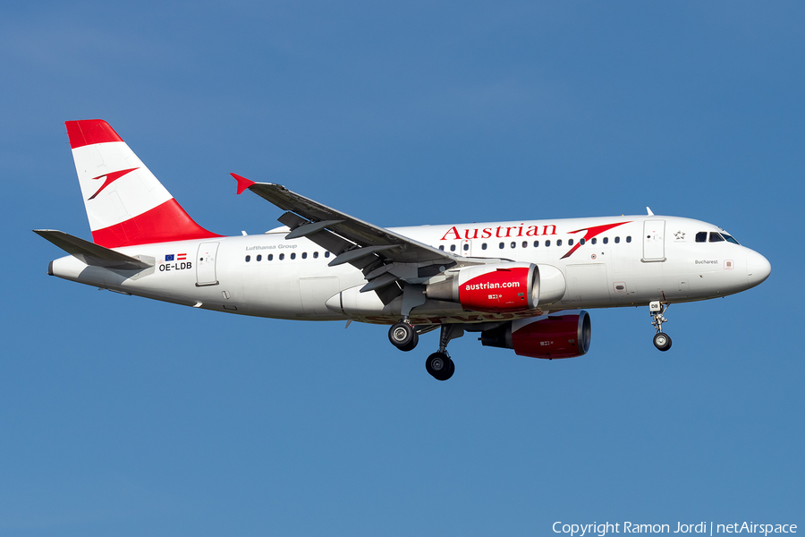 Austrian Airlines Airbus A319-112 (OE-LDB) | Photo 446478