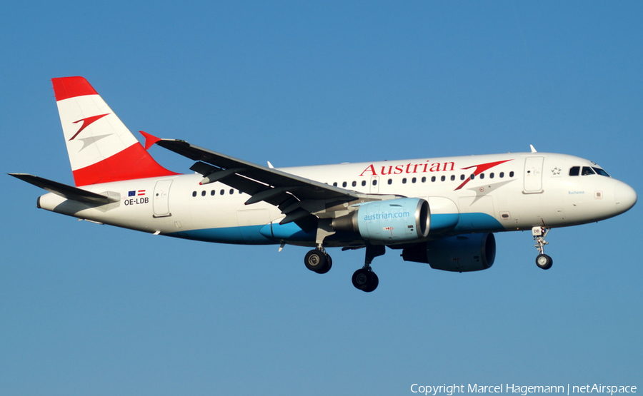 Austrian Airlines Airbus A319-112 (OE-LDB) | Photo 121271