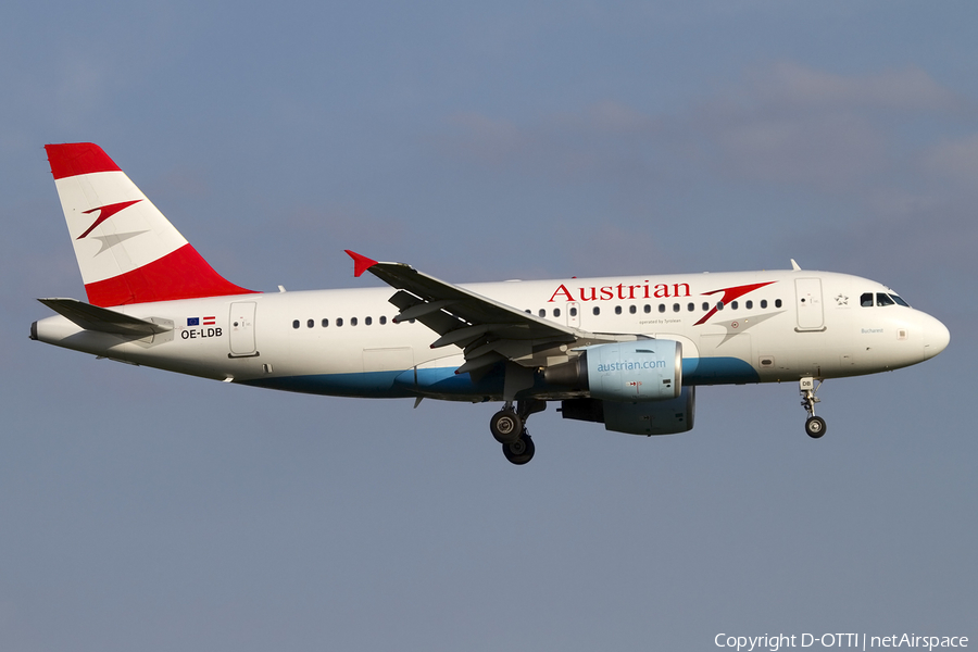 Austrian Airlines Airbus A319-112 (OE-LDB) | Photo 408098