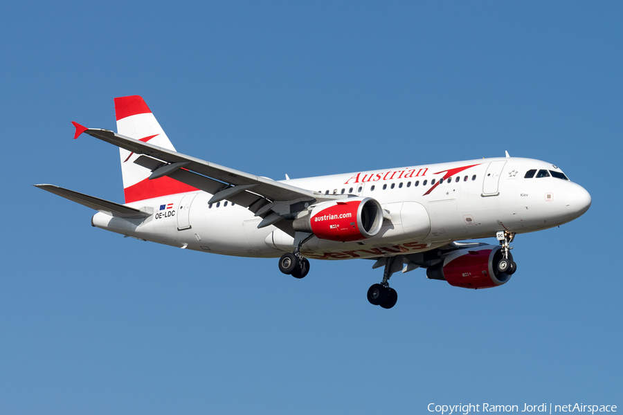 Austrian Airlines Airbus A319-112 (OE-LDC) | Photo 450817