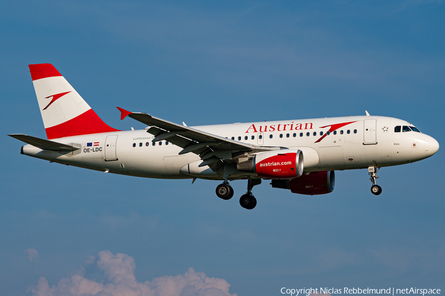 Austrian Airlines Airbus A319-112 (OE-LDC) | Photo 452097