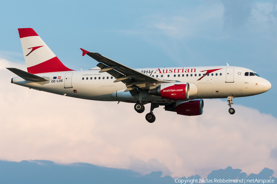 Austrian Airlines Airbus A319-112 (OE-LDE) | Photo 345135