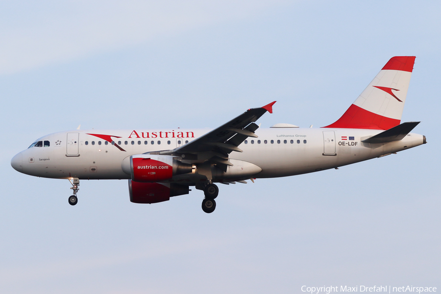 Austrian Airlines Airbus A319-112 (OE-LDF) | Photo 496098