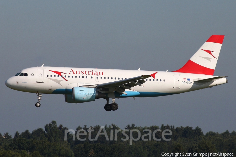 Austrian Airlines Airbus A319-112 (OE-LDF) | Photo 15536
