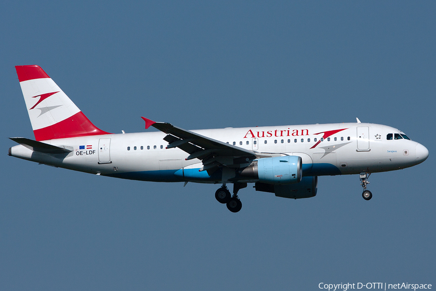 Austrian Airlines Airbus A319-112 (OE-LDF) | Photo 255217