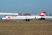 Austrian Airlines McDonnell Douglas MD-81 (OE-LDU) at  Hamburg - Fuhlsbuettel (Helmut Schmidt), Germany