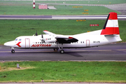 Austrian Air Services Fokker 50 (OE-LFB) at  Dusseldorf - International, Germany