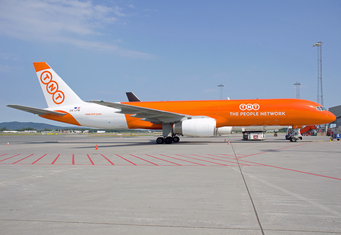 TNT Airways Boeing 757-23APF (OE-LFB) at  Oslo - Gardermoen, Norway