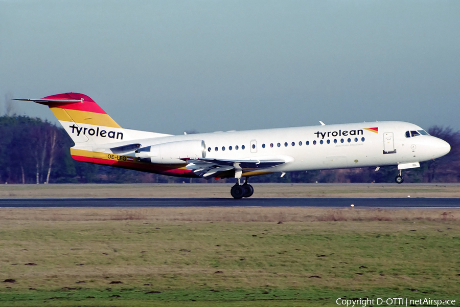 Tyrolean Airways Fokker 70 (OE-LFG) | Photo 145066