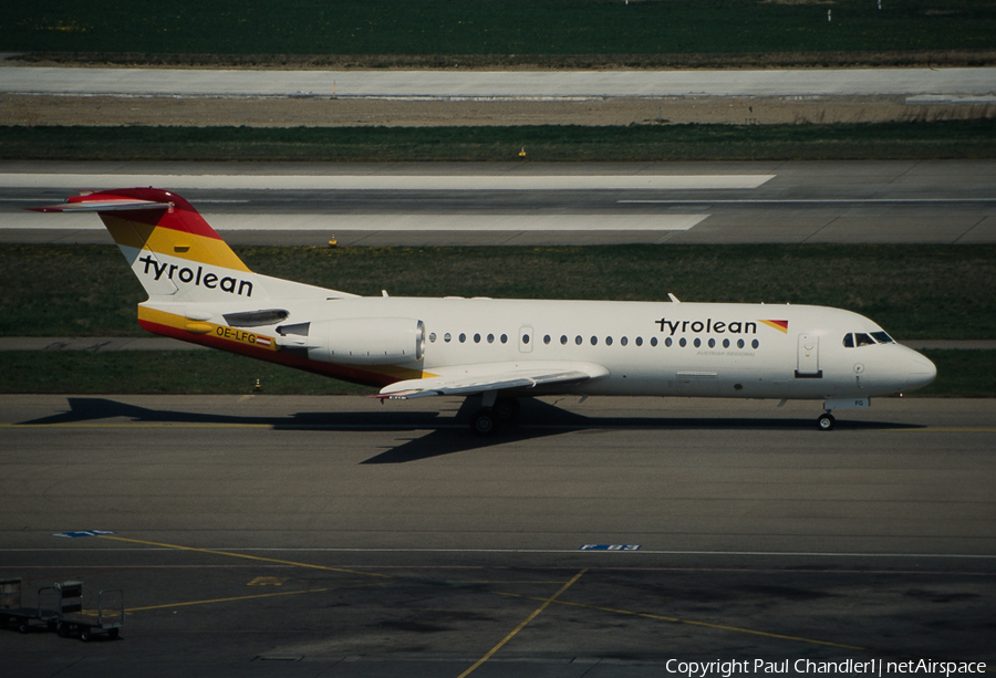 Tyrolean Airways Fokker 70 (OE-LFG) | Photo 103133