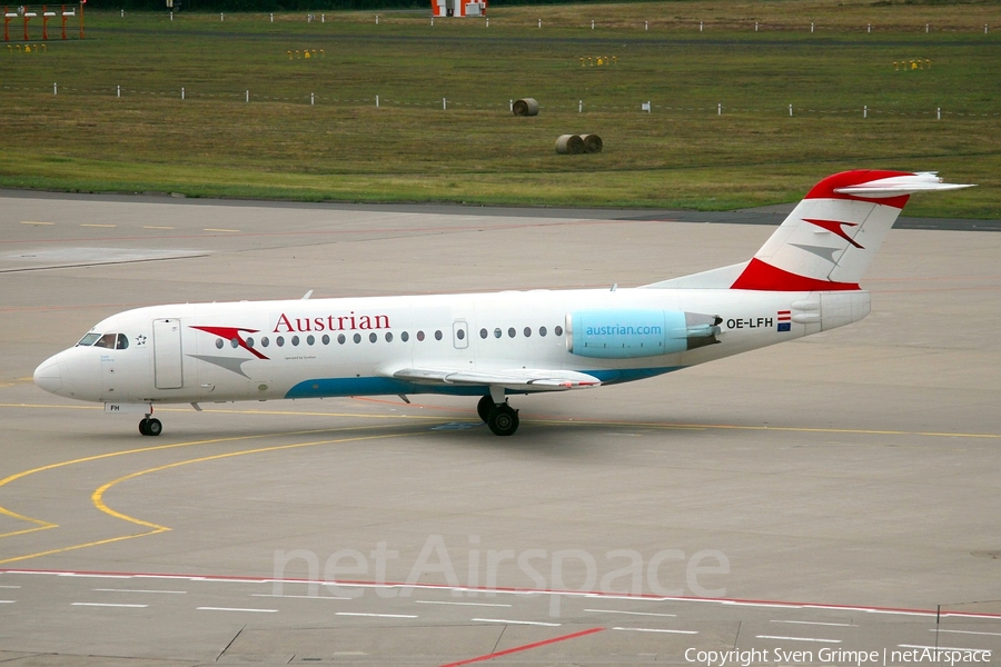 Austrian Airlines Fokker 70 (OE-LFH) | Photo 38740