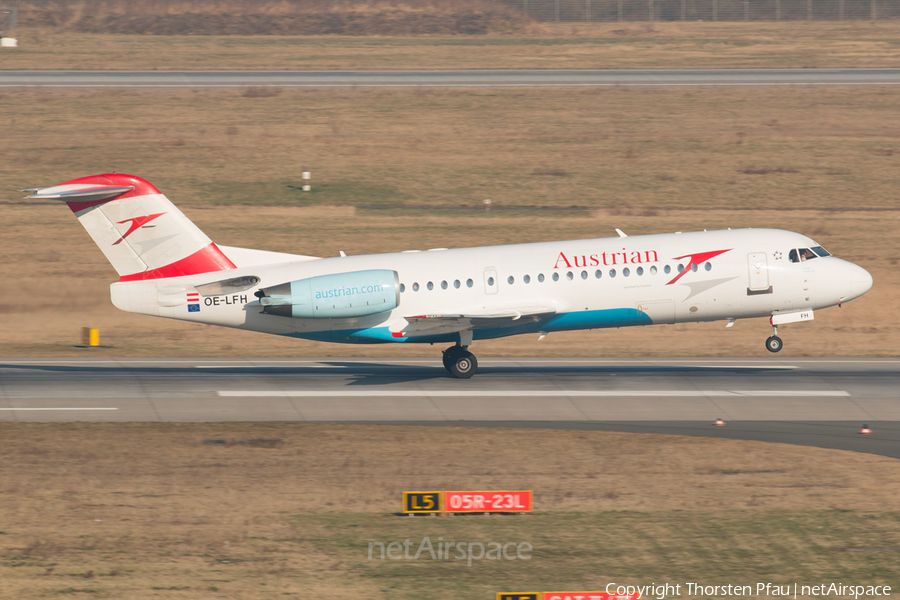 Austrian Airlines Fokker 70 (OE-LFH) | Photo 75956