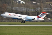 Austrian Airlines Fokker 70 (OE-LFH) at  Innsbruck - Kranebitten, Austria