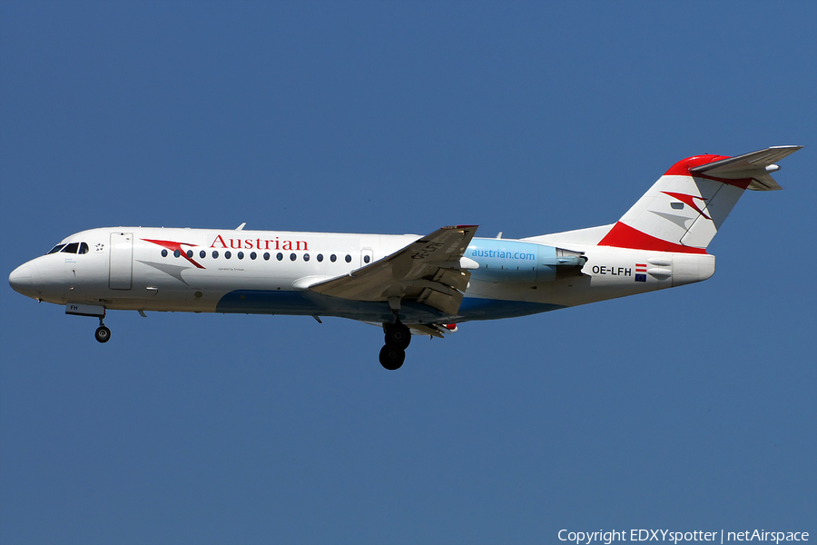 Austrian Airlines Fokker 70 (OE-LFH) | Photo 276213