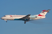 Austrian Arrows (Tyrolean) Fokker 70 (OE-LFH) at  Frankfurt am Main, Germany