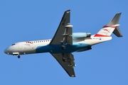 Austrian Airlines Fokker 70 (OE-LFJ) at  Innsbruck - Kranebitten, Austria