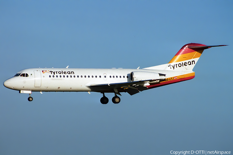 Tyrolean Airways Fokker 70 (OE-LFJ) | Photo 534126
