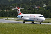 Austrian Airlines Fokker 70 (OE-LFQ) at  Innsbruck - Kranebitten, Austria