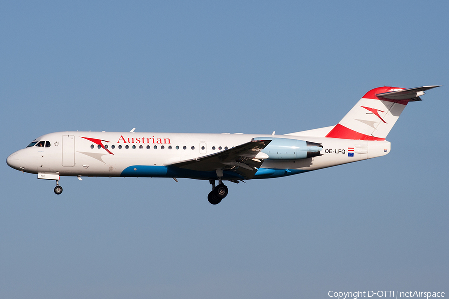 Austrian Airlines Fokker 70 (OE-LFQ) | Photo 195603