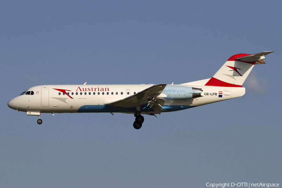 Austrian Airlines Fokker 70 (OE-LFR) | Photo 410980