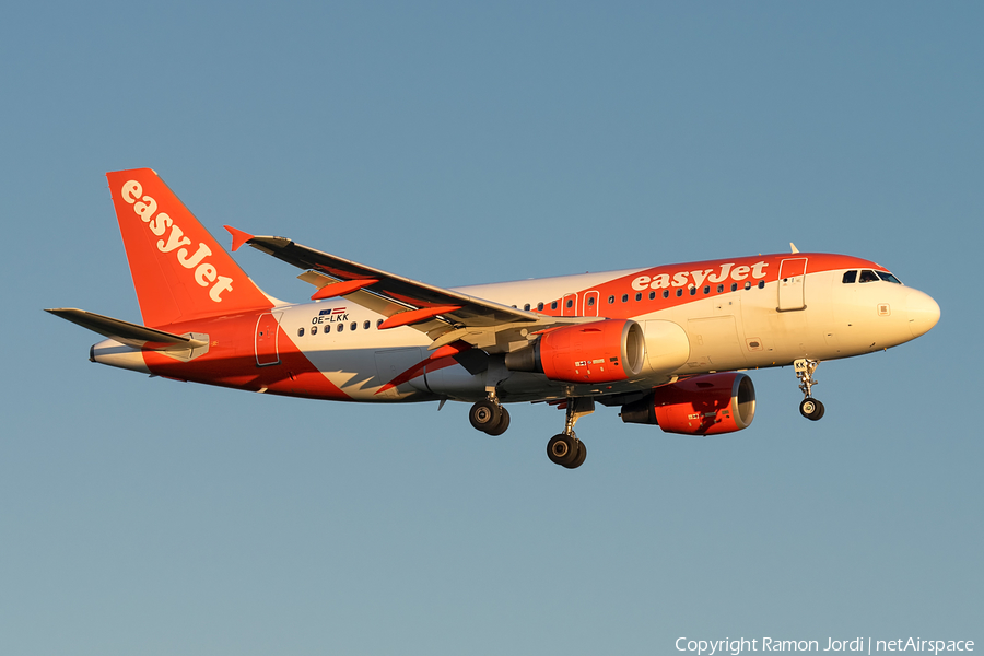 easyJet Europe Airbus A319-111 (OE-LKK) | Photo 507354