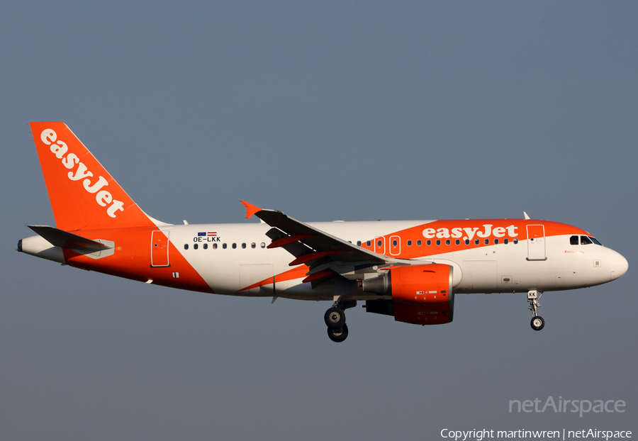 easyJet Europe Airbus A319-111 (OE-LKK) | Photo 224586