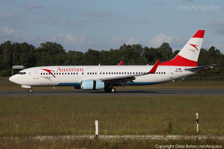 Austrian Airlines Boeing 737-8Z9 (OE-LNJ) | Photo 38707