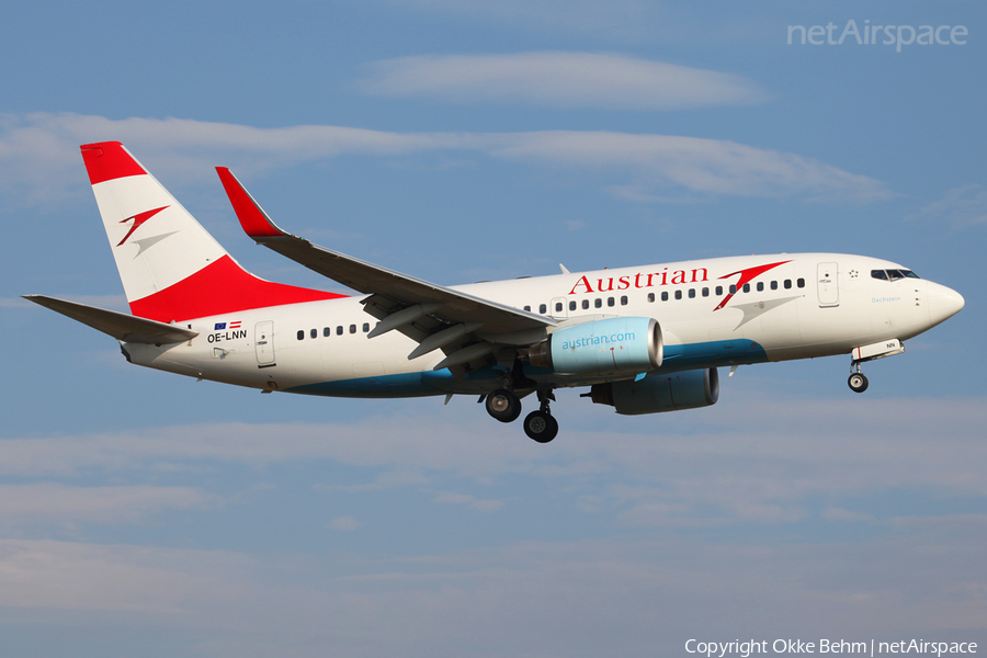 Austrian Airlines Boeing 737-7Z9 (OE-LNN) | Photo 38705