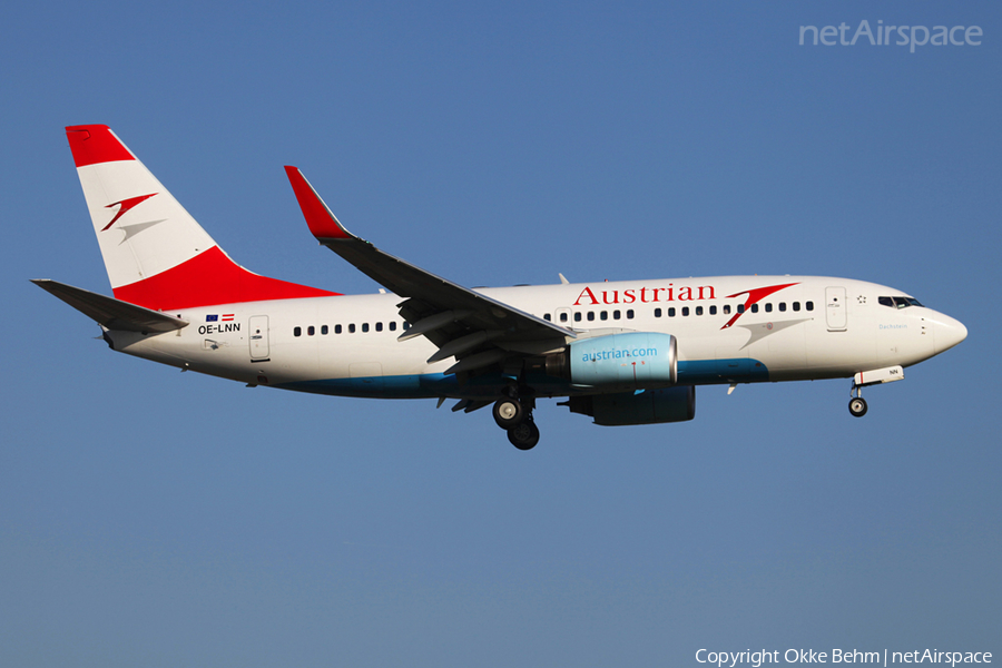 Austrian Airlines Boeing 737-7Z9 (OE-LNN) | Photo 52183