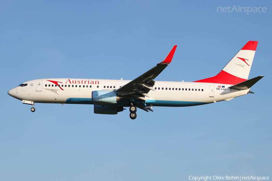Austrian Airlines Boeing 737-8Z9 (OE-LNP) | Photo 38233