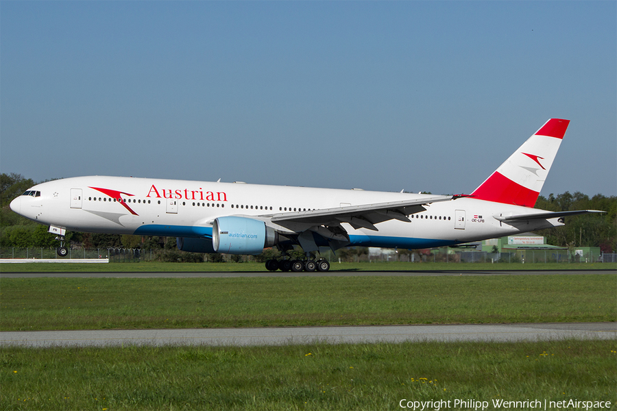 Austrian Airlines Boeing 777-2Z9(ER) (OE-LPB) | Photo 107581