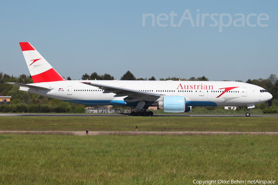 Austrian Airlines Boeing 777-2Z9(ER) (OE-LPB) | Photo 107860