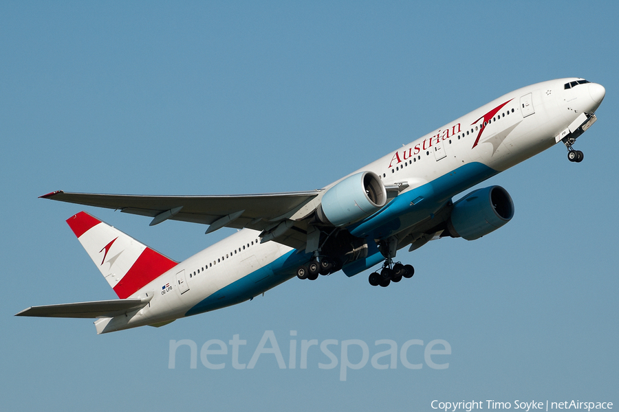 Austrian Airlines Boeing 777-2Z9(ER) (OE-LPB) | Photo 21604